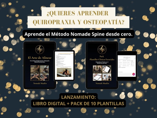 ⚡️ Pack Pro Nomade Spine — Manual Clínico + Kit de 10 Plantillas Profesionales